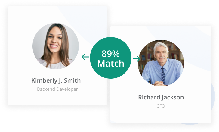  Connect employees with Qooper's matching algorithm