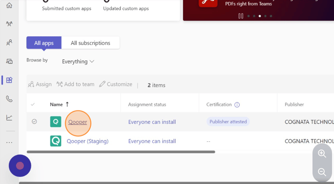 Select "Qooper" and install