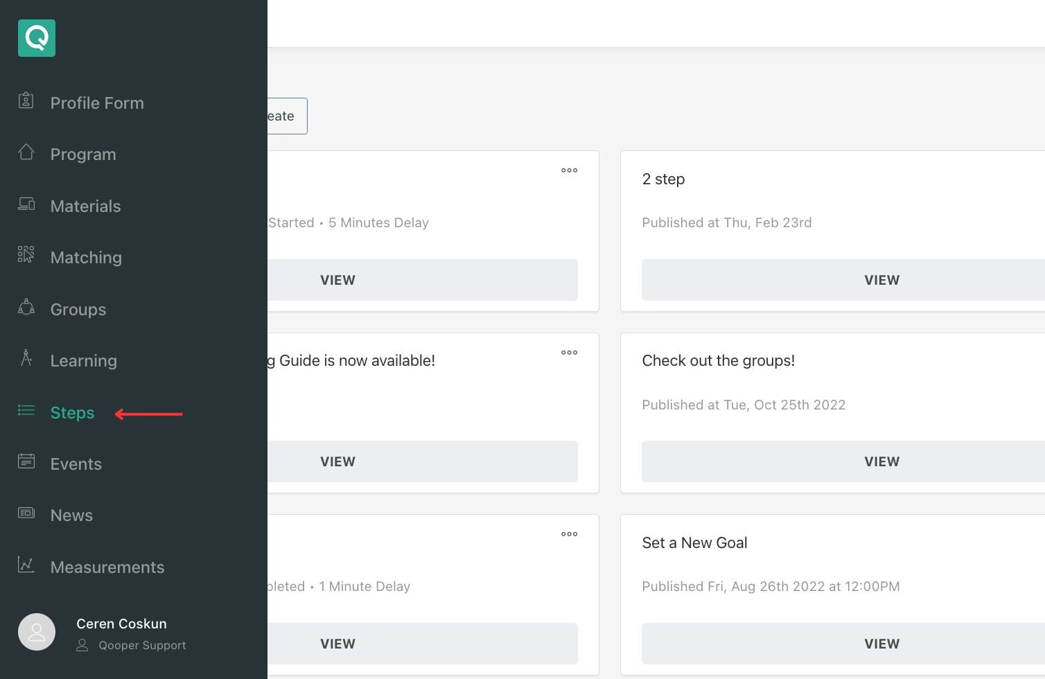 How to embed links into steps?