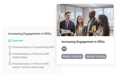 ERG resources feature on Qooper's mentoring software ERG resources feature on Qooper's mentoring software