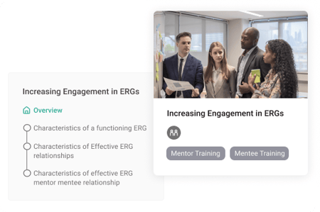 ERG resources feature on Qooper's mentoring software