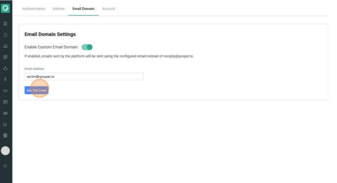 Entering Your Custom Email Address - 1
