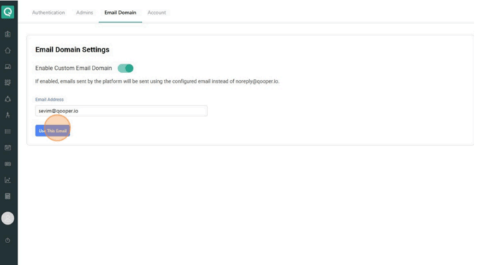 Entering Your Custom Email Address - 1