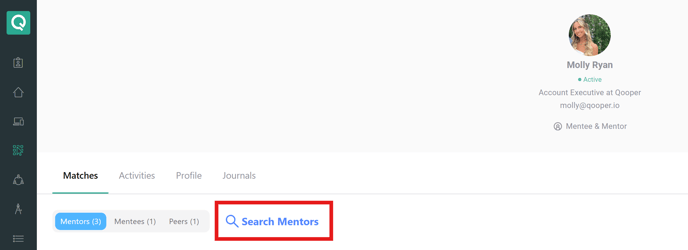 Search Mentors or Search Mentees