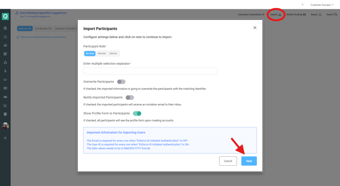 How to Import Participants to Programs?