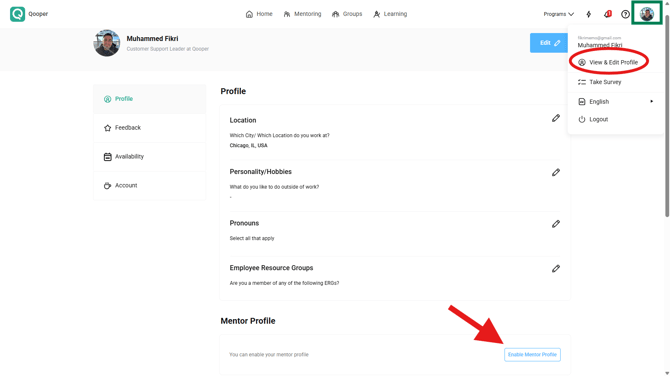 How Users Can Activate Multiple Profiles to Become Mentor or Mentee