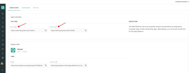Creating Mentor/Mentee Test Accounts on Qooper 2