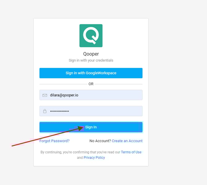 How to sign in to a new program using the deep link?