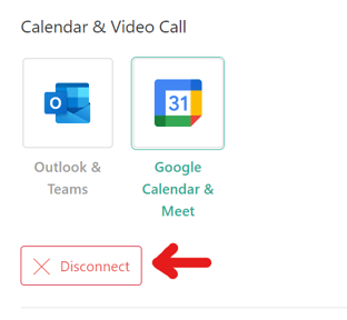 How to Disconnect the Google Integration on Admin Dashboard?