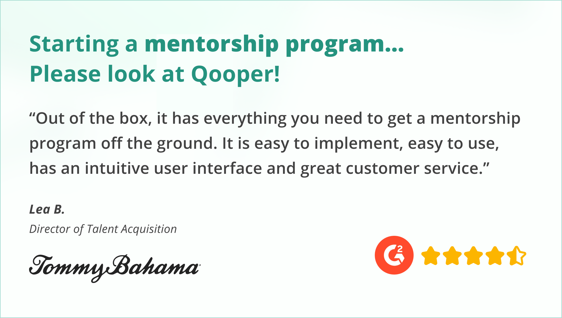 Qooper Mentoring Software