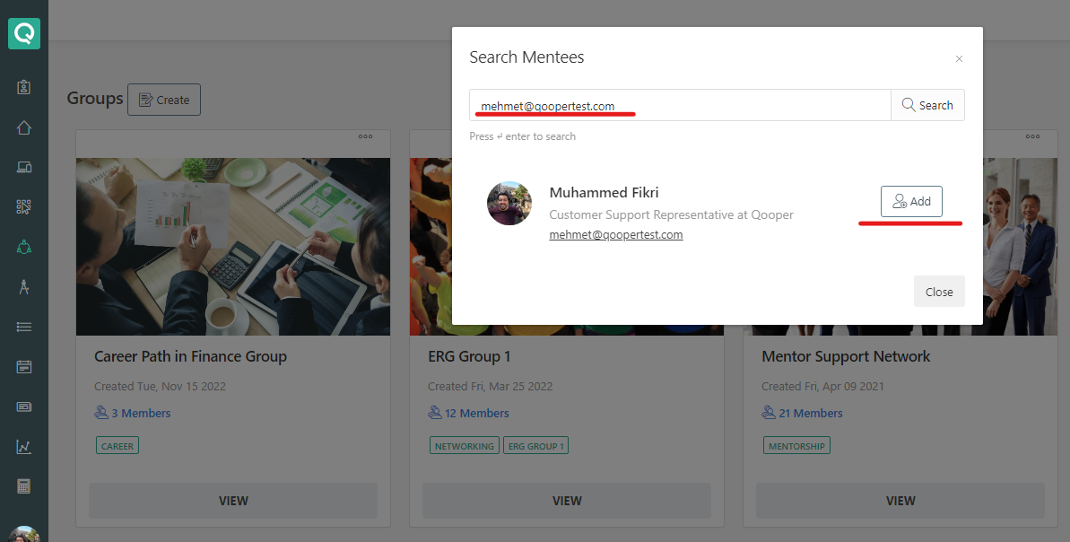How to Manually Add Users to Groups on the Admin Dashboard