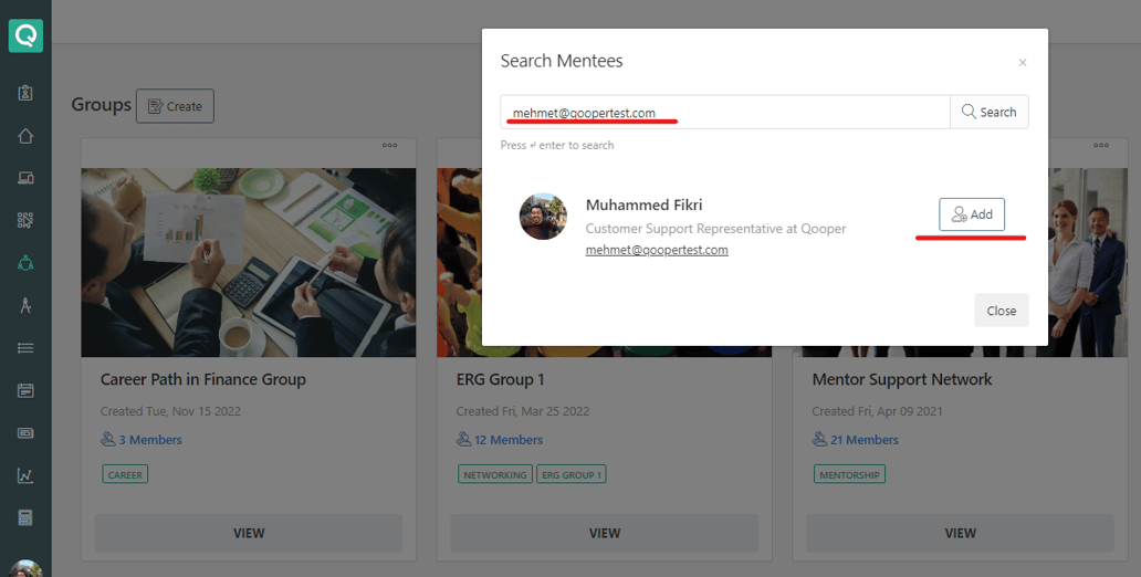 How to Manually Add Users to Groups on the Admin Dashboard