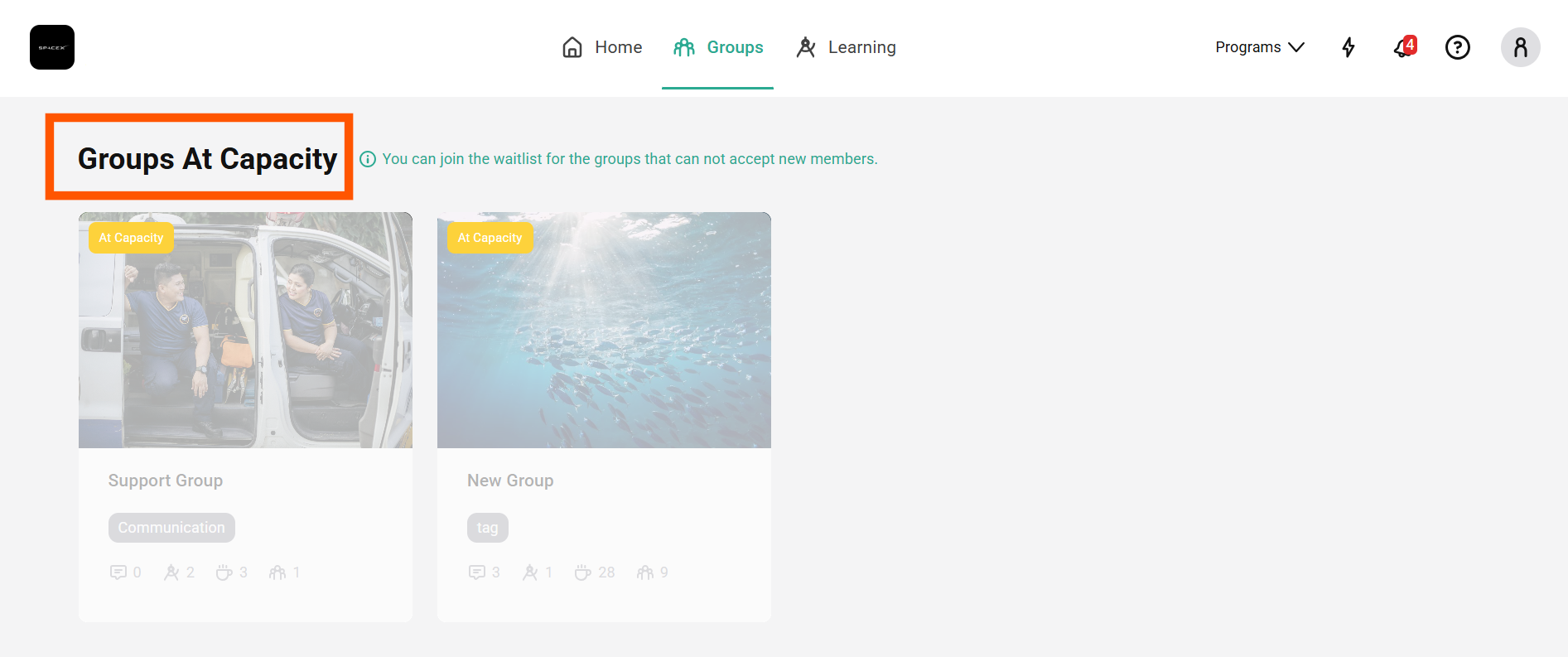 How to Join a Group Waitlist When Capacity is Full