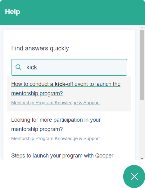 Knowledge library on Qooper