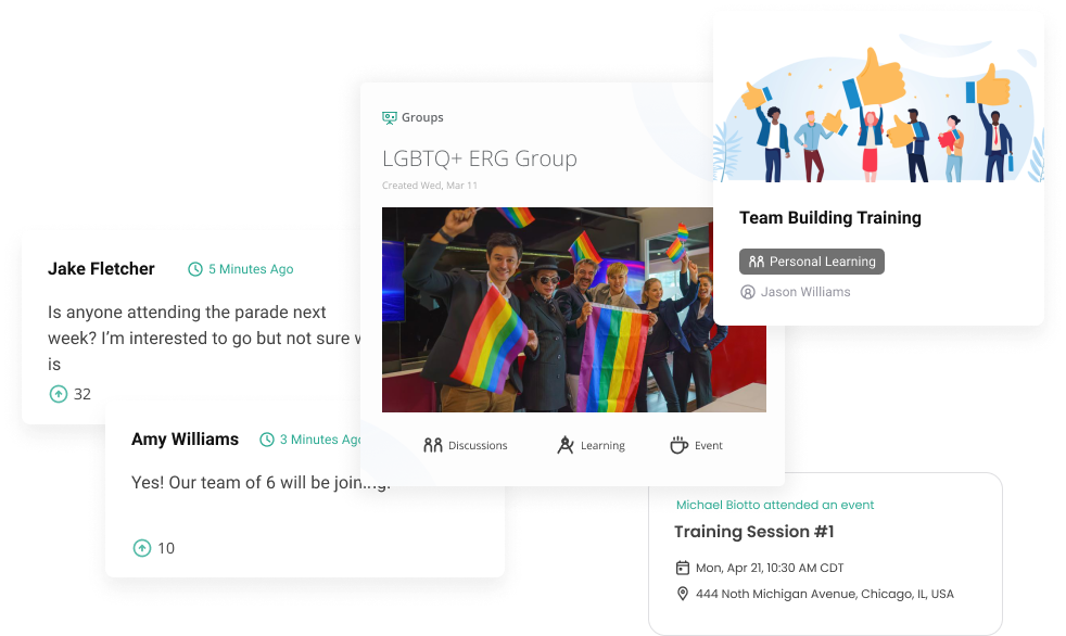 LGBT ERG groups empowered on Qooper's mentoring software.