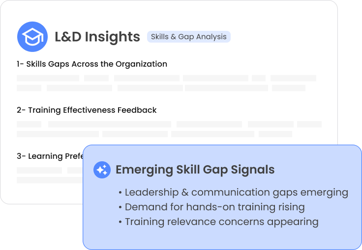 Identify Real-Time Skill Gaps & Barriers
