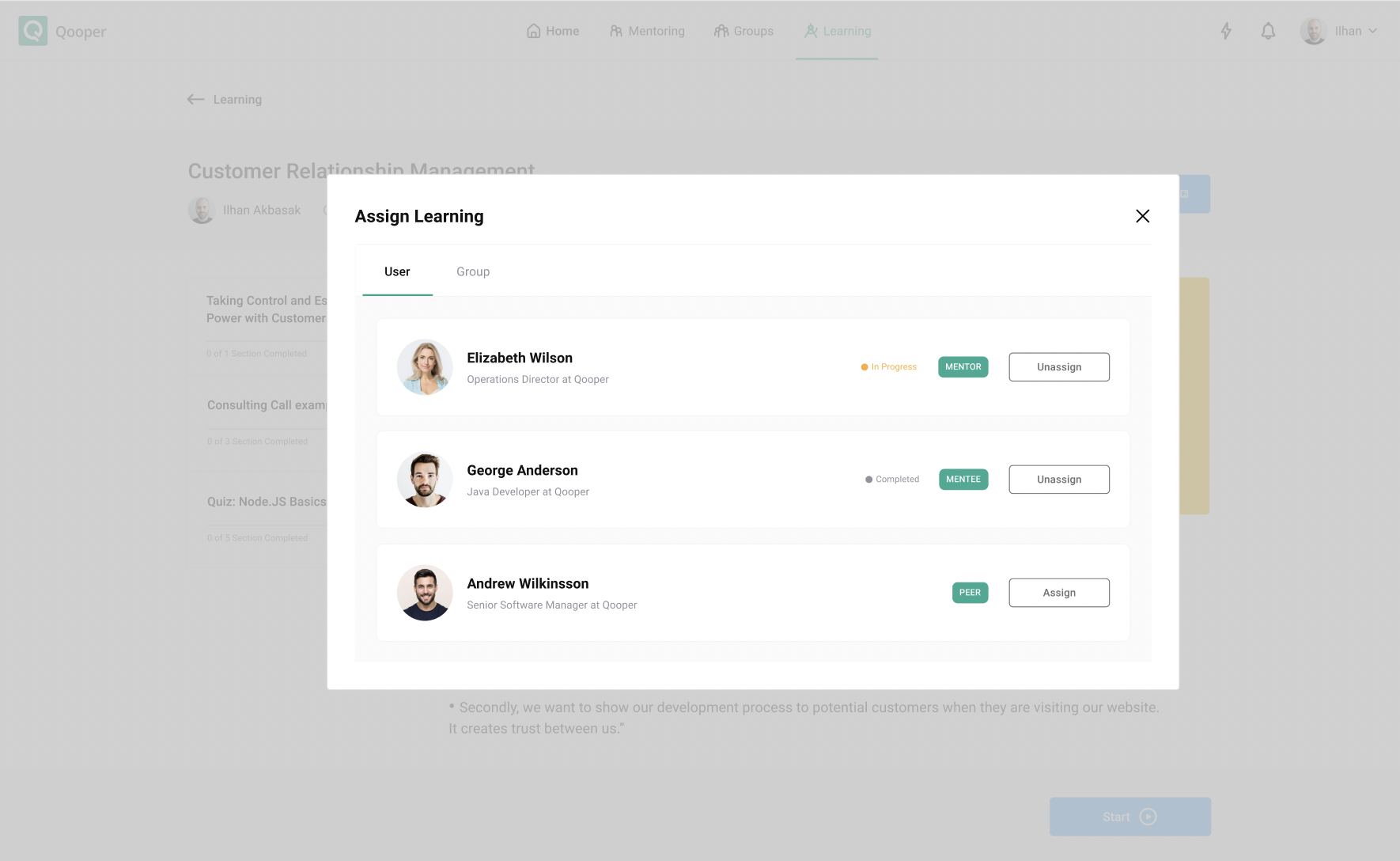 assign learning assign learning
