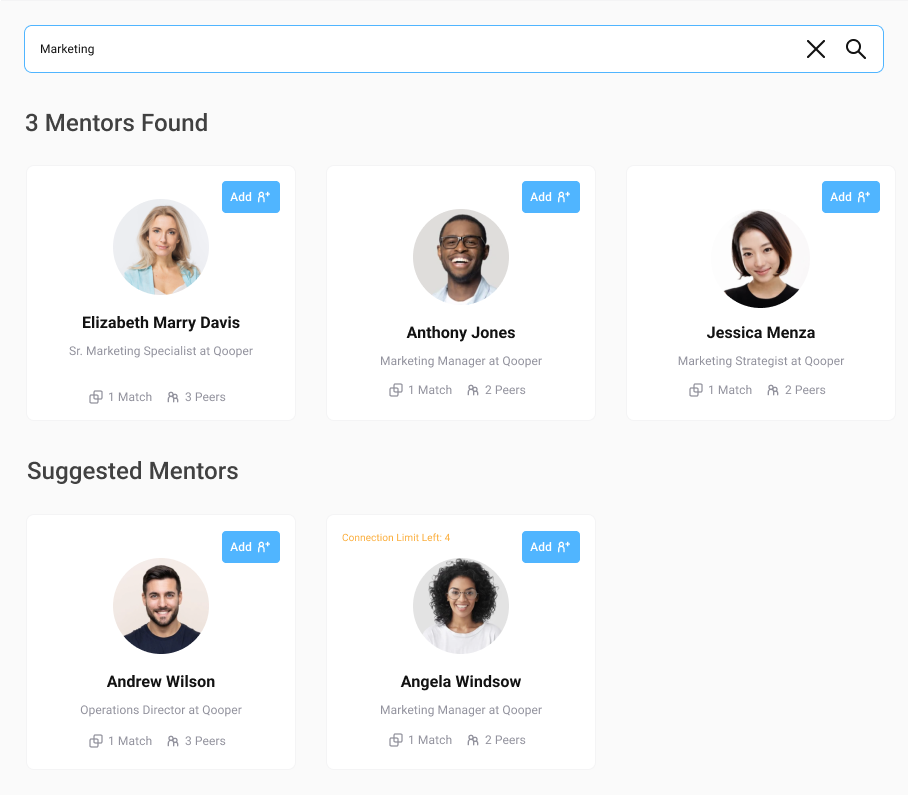 Qooper | Mentor Mentee Matching Software