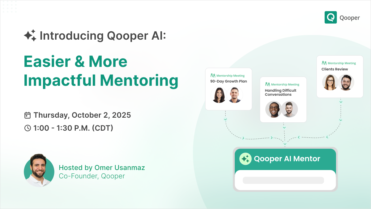 Introducing Qooper AI: Easier & More Impactful Mentoring Introducing Qooper AI: Easier & More Impactful Mentoring